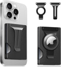 Magnetic Phone Card Holder With Money Clip and Air Tag Compatible 