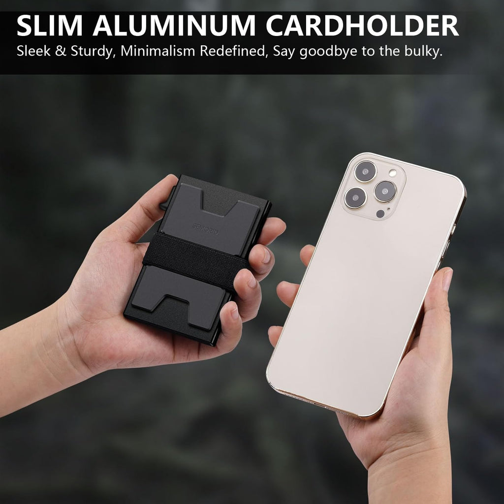 Ultra minimalist Slim Card Holder With Money Band