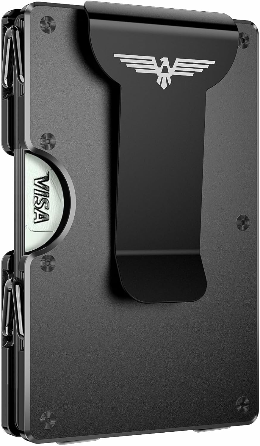 Skinny Card Holder With Money Clip Or Air Tag
