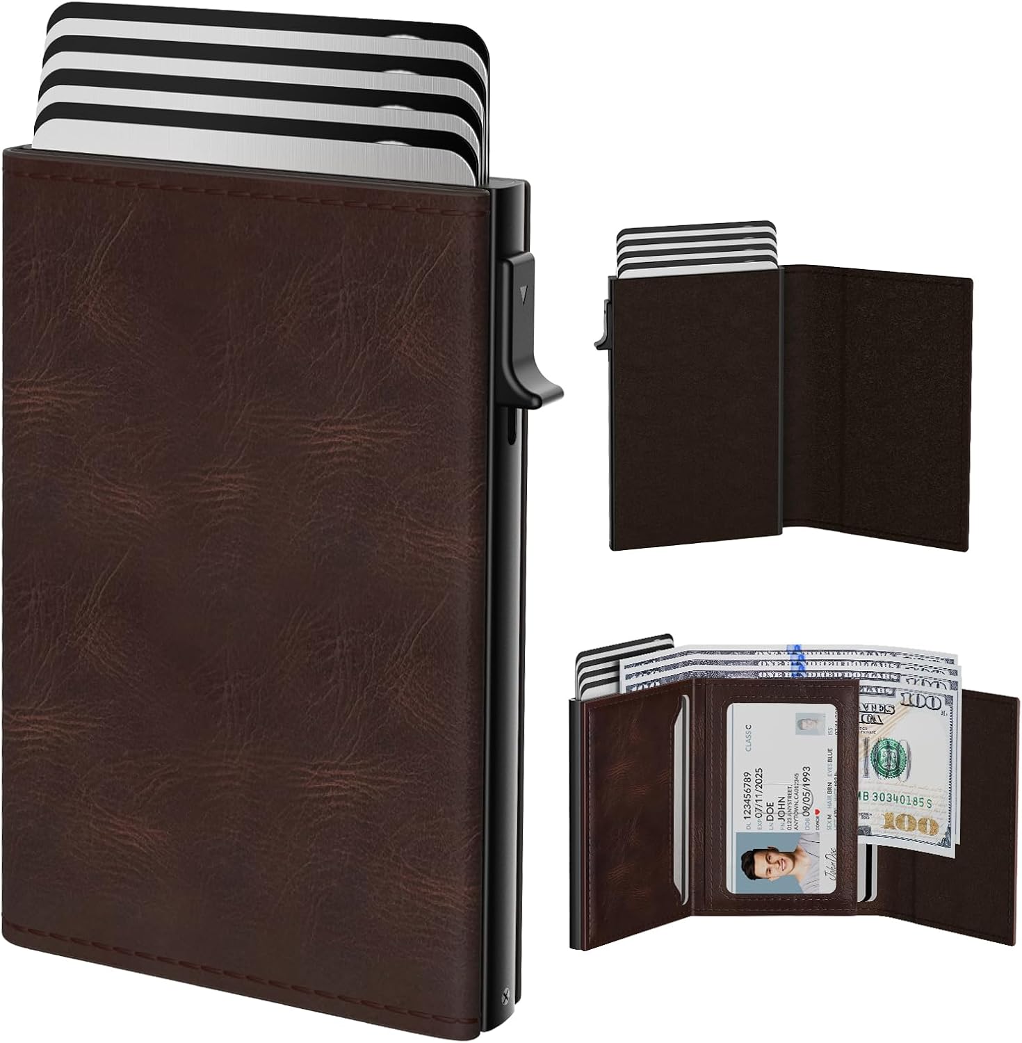 Slim Minimalist Aluminum Card Case Holder