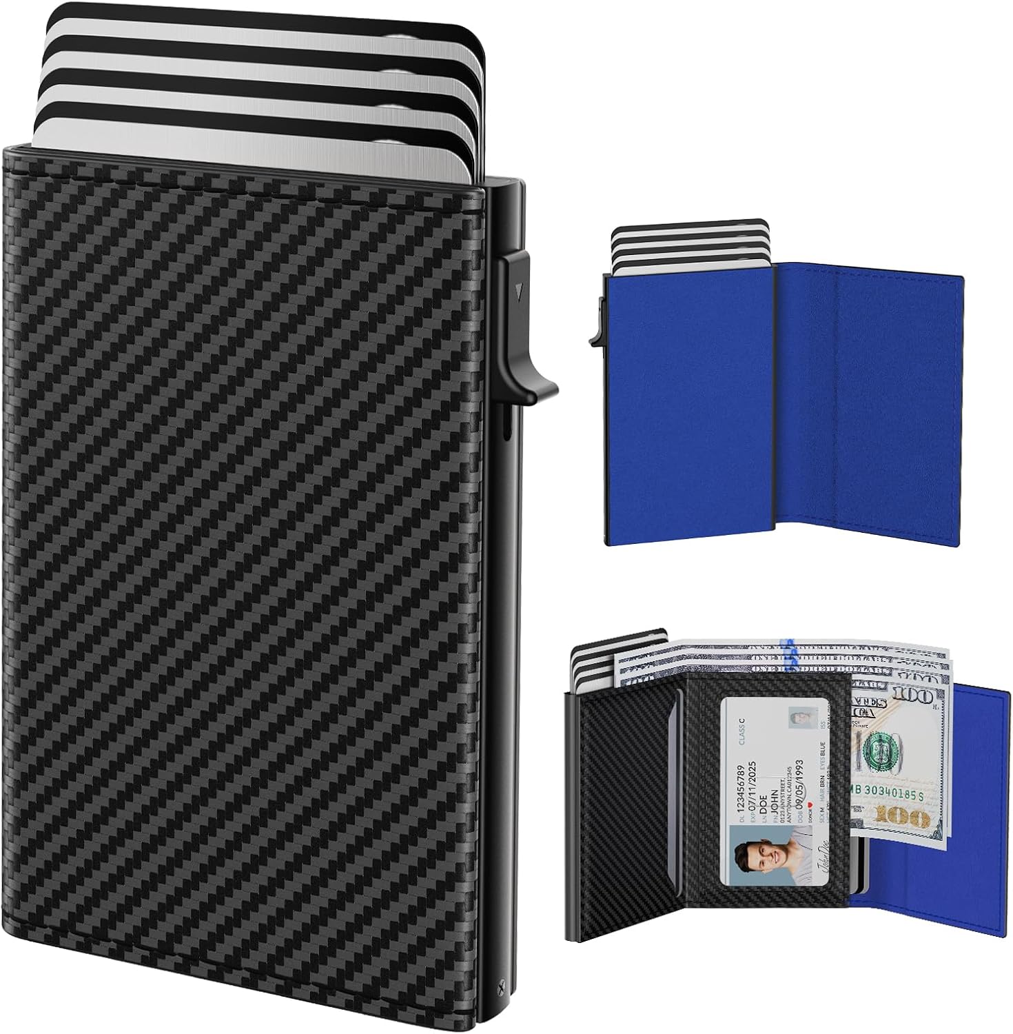 Slim Minimalist Aluminum Card Case Holder