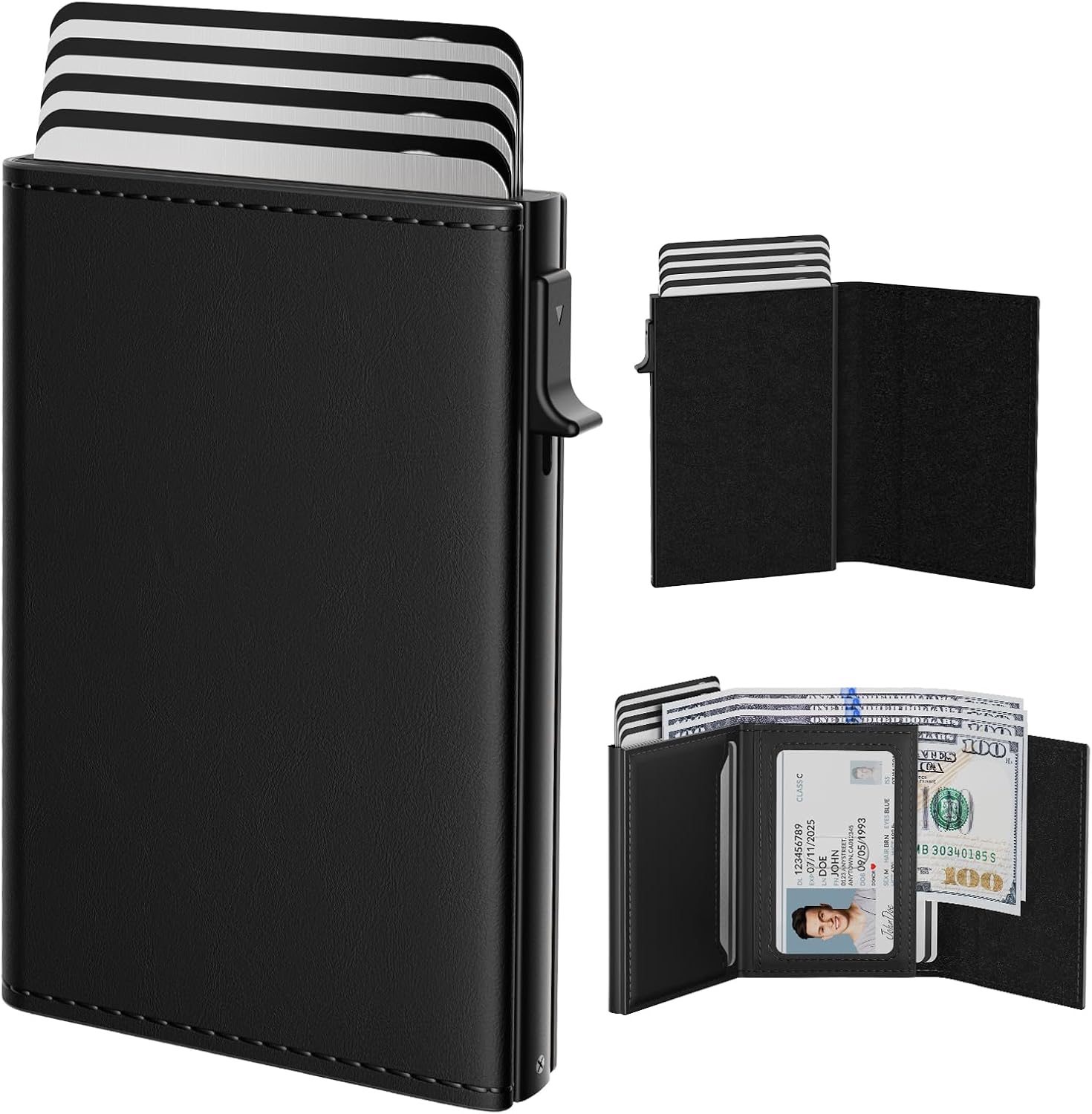 Slim Minimalist Aluminum Card Case Holder
