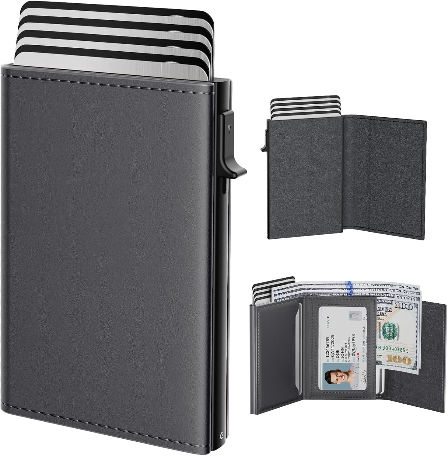 Slim Minimalist Aluminum Card Case Holder