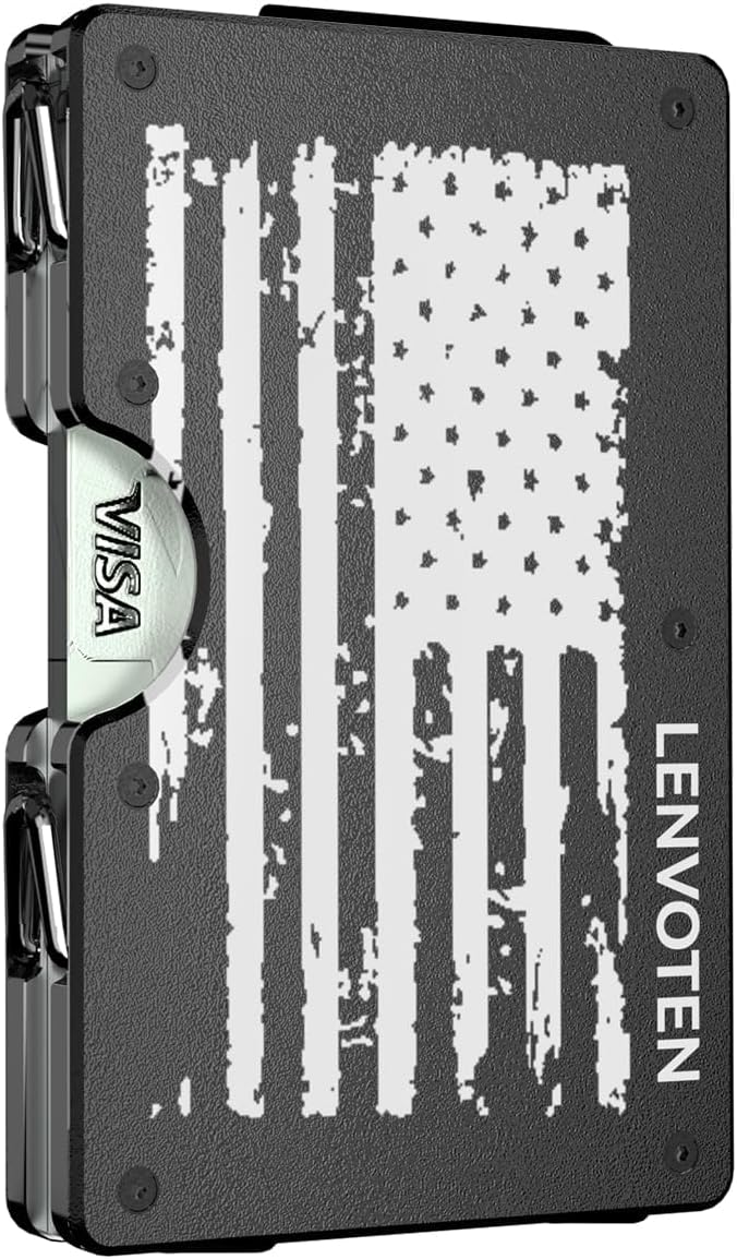 Skinny Card Holder With Money Clip Or Air Tag