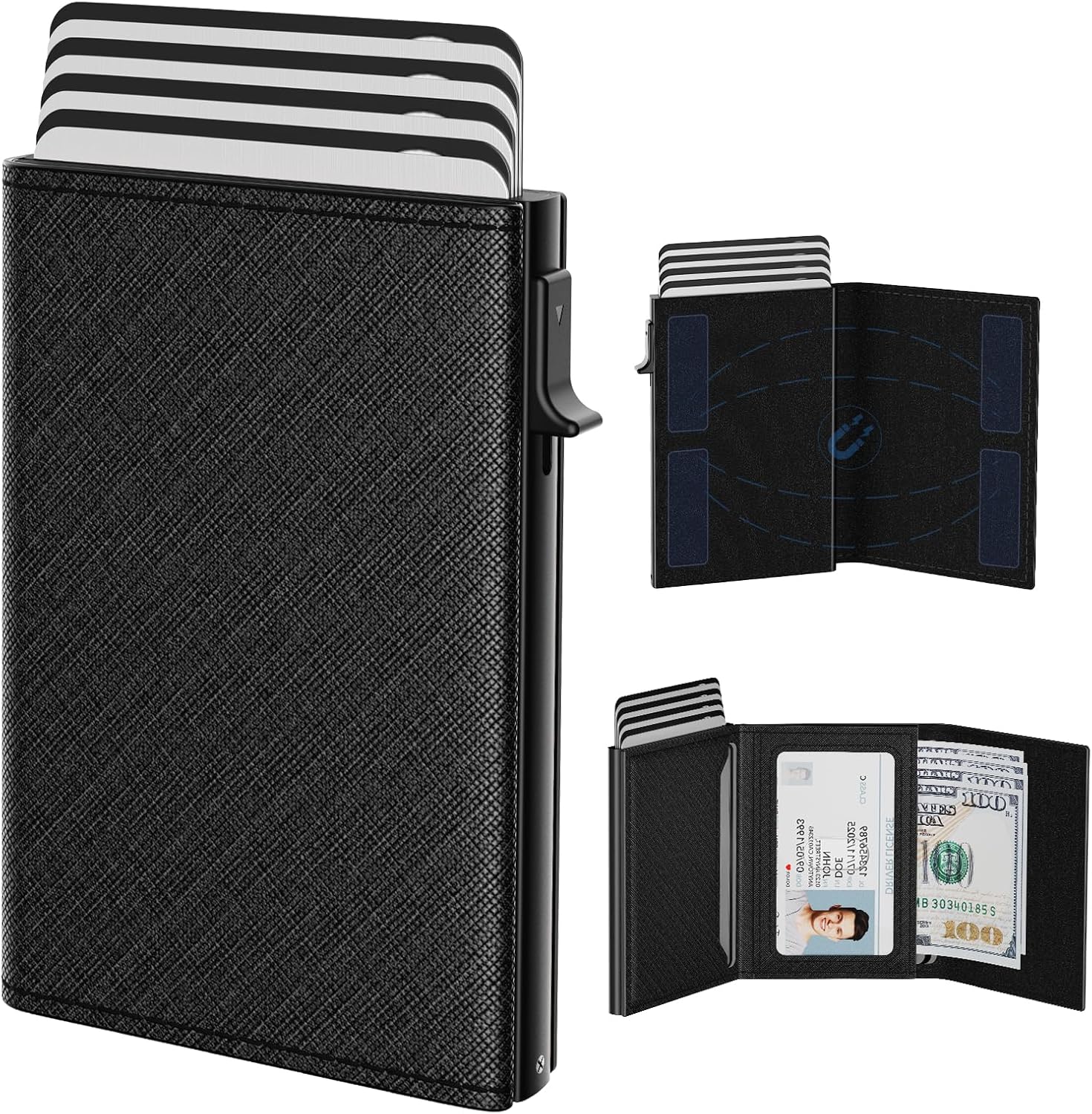 Slim Minimalist Aluminum Card Case Holder