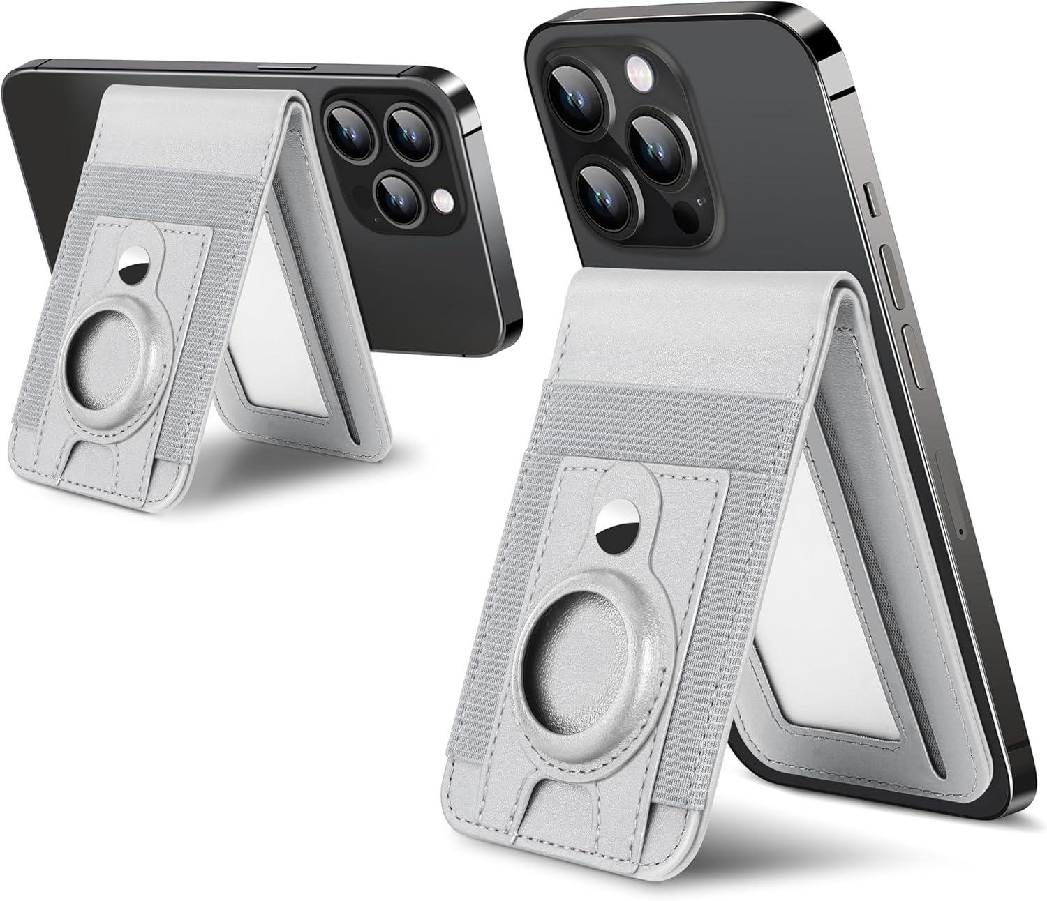 Phone Magnet Card Holder With Stand and Air Tag