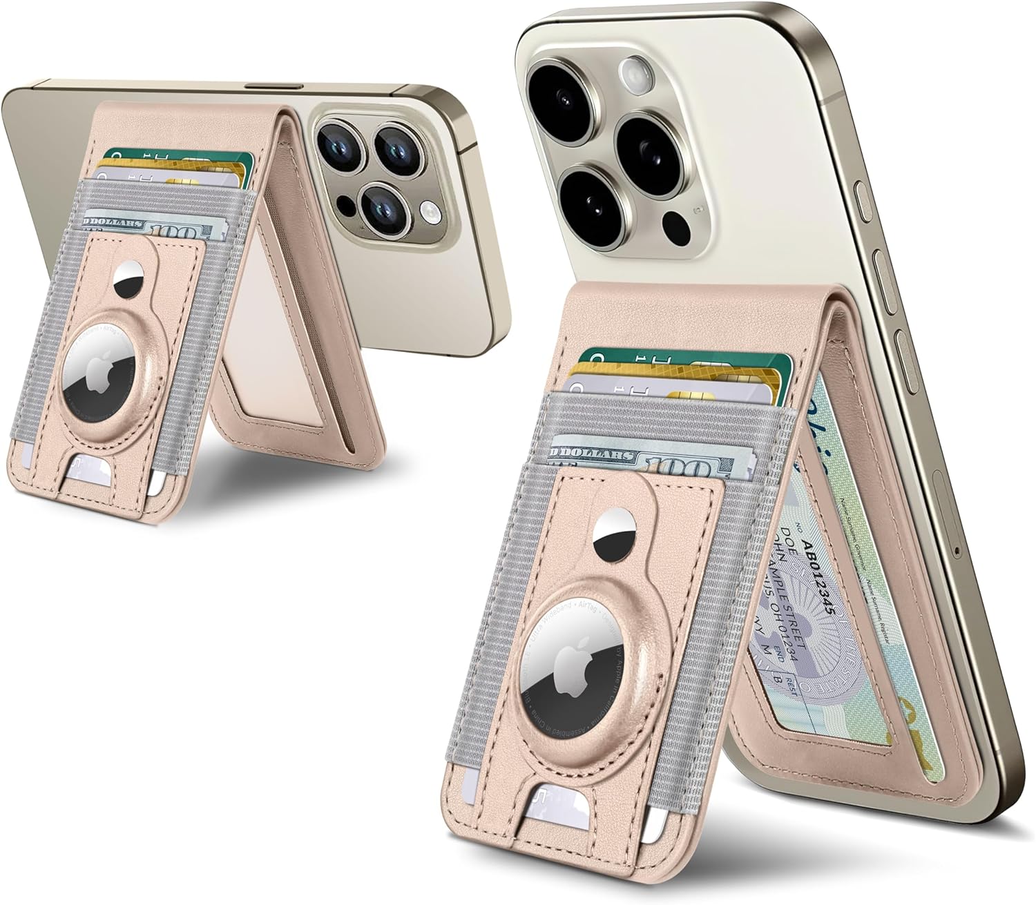 Phone Magnet Card Holder With Stand and Air Tag