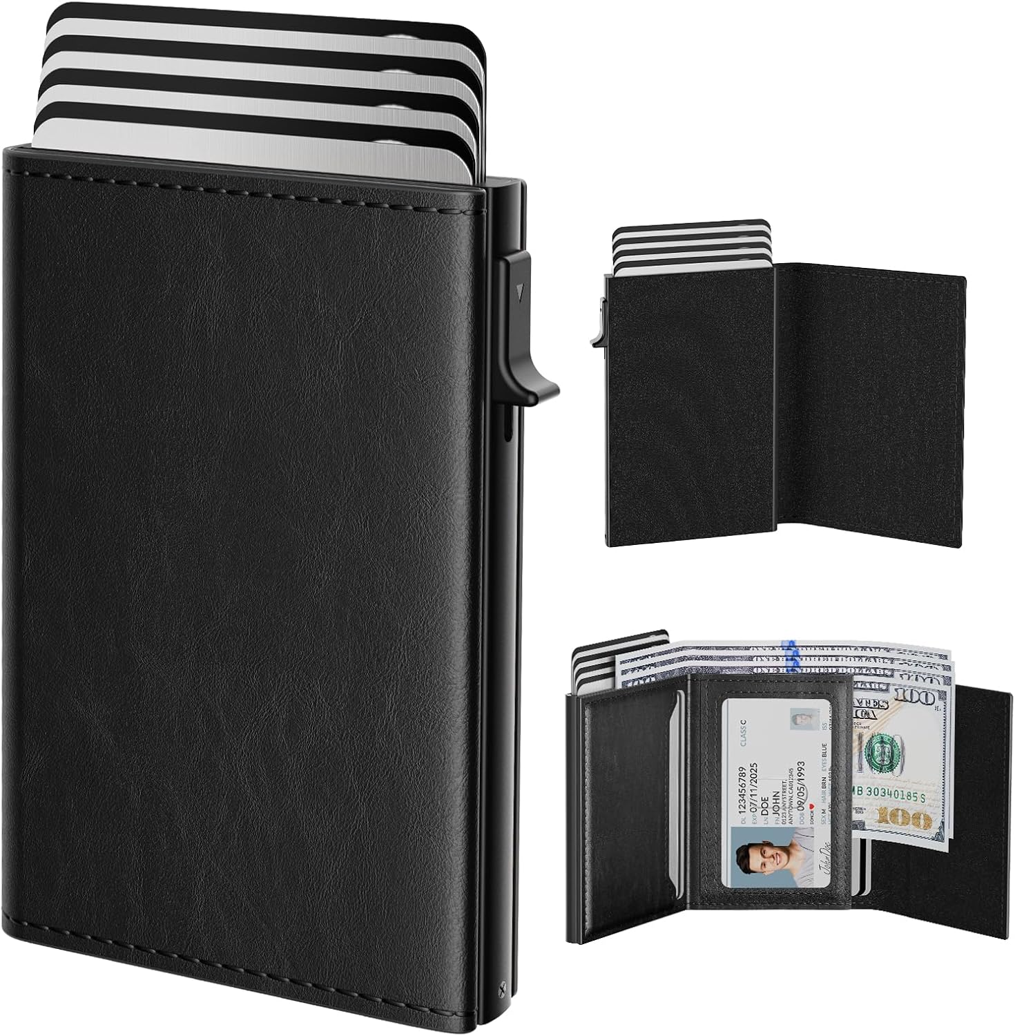 Slim Minimalist Aluminum Card Case Holder