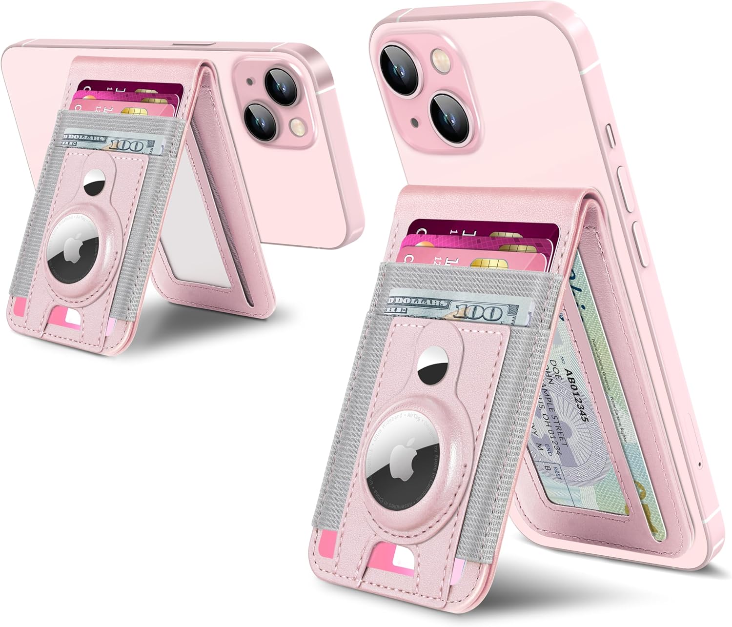 Phone Magnet Card Holder With Stand and Air Tag