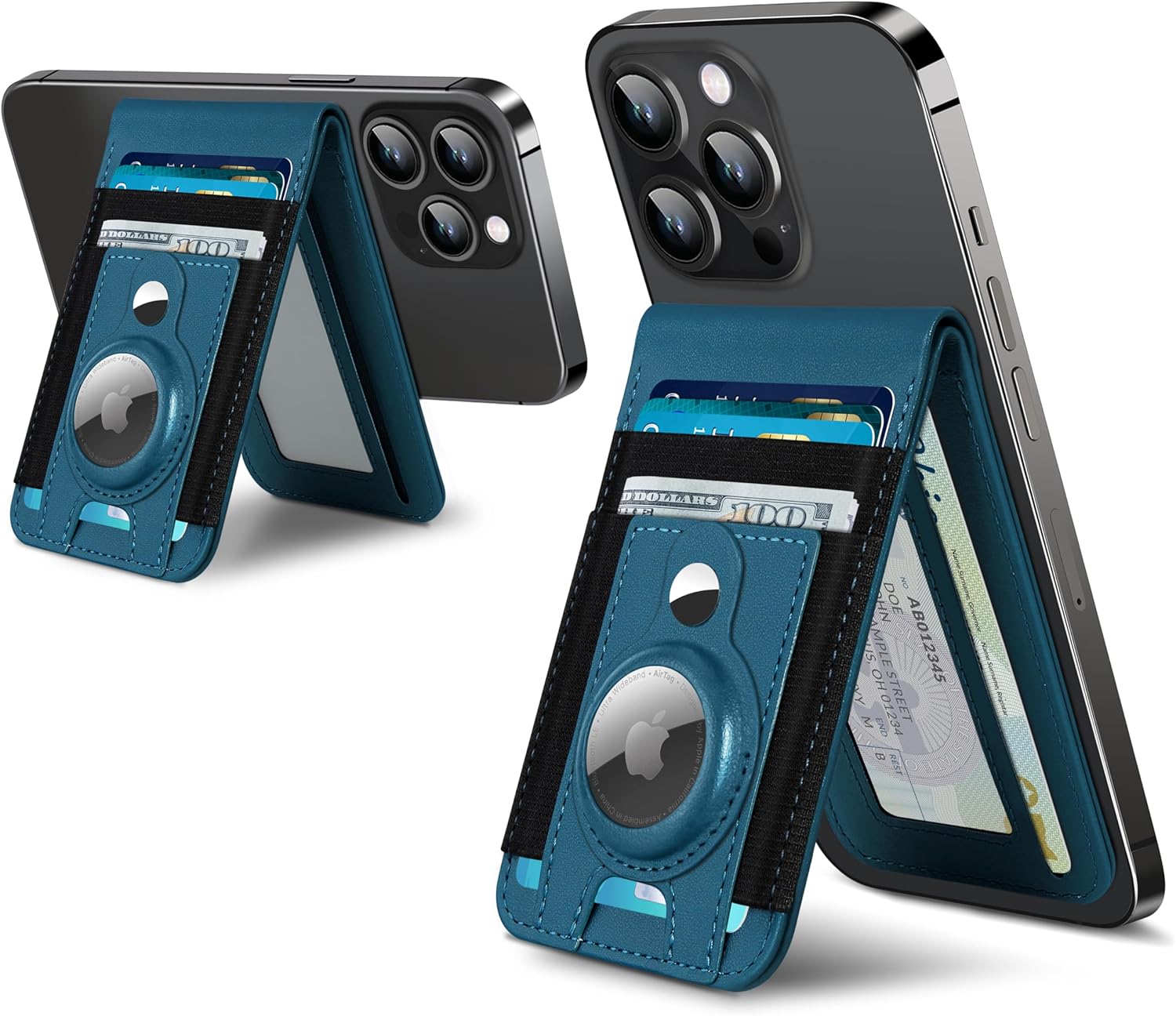 Phone Magnet Card Holder With Stand and Air Tag