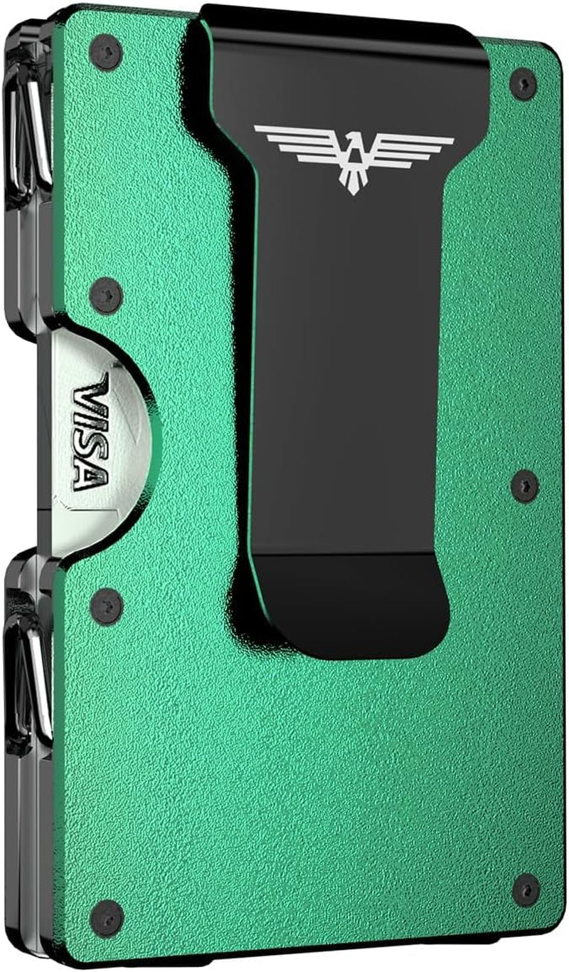 Skinny Card Holder With Money Clip Or Air Tag
